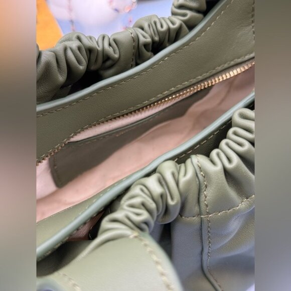 🆕 OROTON 🧿 NWOT Emilia Soft Mini Tote with Crossbody Strap, Khaki Green - Picture 13 of 16